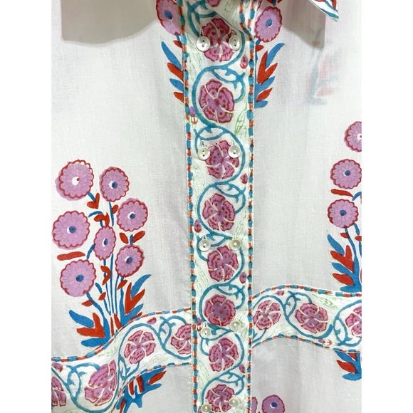 EUC Oliphant Marigot Shirt Dress Maxi Dress, Size XL - Picture 4 of 15